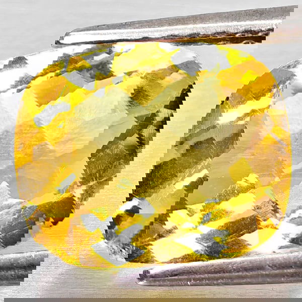 Natural Yellow Citrine 2.45 Ct. Cushion Checkerboard Cut 10.1 x 8.2 Mm Gemstone From Brazil: Product ID: 801815230 Product Name: Natural Citrine Weight: 2.45 CT. Size: 10.1 x 8.2 x 5.2 MM. Shape: Cushion Checkerboard Cut Color: Yellow Clarity:VVS - VSI Luster: Good Gems Origin: Brazil Treatme