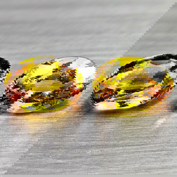 Natural Yellow Songea Sapphire 1.03 Ct. 2 Pcs. Oval Shape 5.7 x  3.9 Mm. Gemstones From Tanzania (1 of 3)