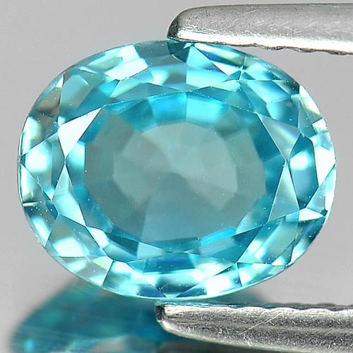 Natural Blue Zircon 2.24 Ct. VVS Oval Shape 8.2 x 6.7 Mm Gemstone From Cambodia: Product ID: 807730273 Product Name: Natural Zircon Weight: 2.24 CT. Size: 8.2 x 6.7 x 3.7 MM. Shape: Oval Color: Blue Clarity:VVS Luster: Good Gems Origin: Cambodia Treatment: Heated Crystal Structure