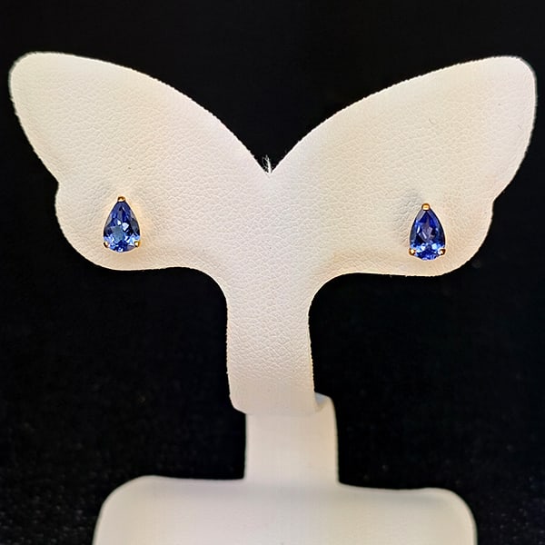 Natural Violetish Blue Tanzanite 0.64 Ct. With 18K Yellow Gold Earring Jewelry 0.7 Grams: Product ID: 805206486 Product Type: 18K Yellow Gold Jewelry Jewelry Weight: 0.70 Grams. Gemstones Color: Violetish Blue Metal: 18K Yellow Gold. Gemstone Detail: Tanzanite At Your Service: At Treasure 