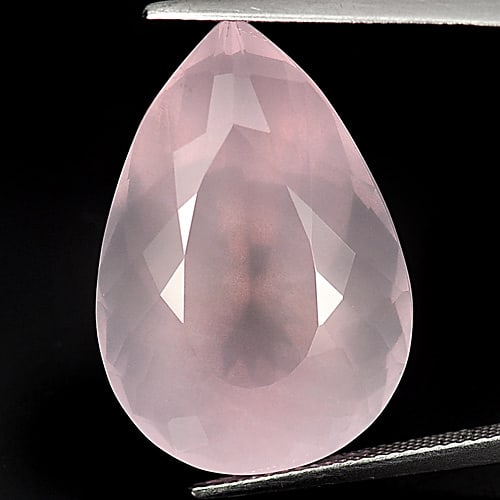 Natural Rose Pink Quartz 34.14 Ct. Clean Pear Shape 26 x 18 x 14.8 Mm. Gemstone: Product ID: 805524938 / Product Name: Natural Quartz / Weight: 34.14 CT. / Size: 26 x 18 x 14.8 MM. / Shape: Pear / Color: Pink / Clarity:IF / Luster: Very Good / Gems Origin: Brazil / Treatment: Unhe