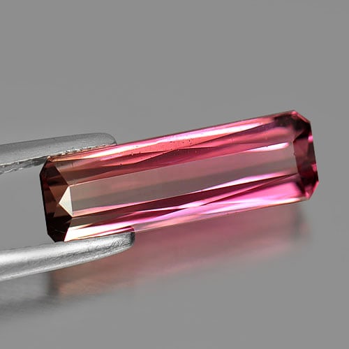 Natural Pink Tourmaline 3.49 Ct. VVS Octagon Shape 15.4 x 4.9 Mm. Gemstone From Nigeria (1 of 3)