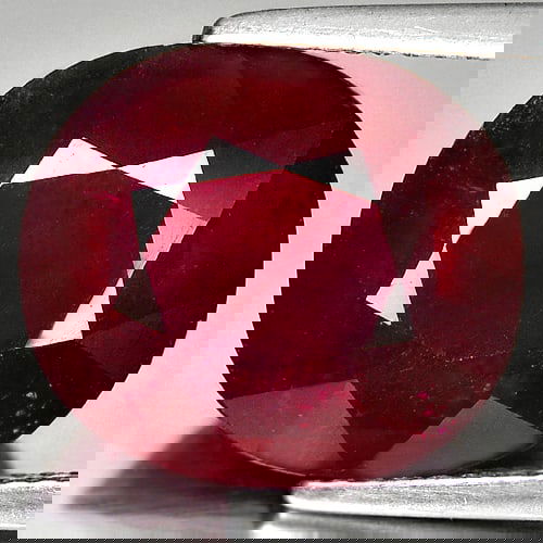 Natural Red Ruby 10.58 Ct. Oval Shape 14.4 x 12.8 Mm Gemstone From Madagascar (1 of 3)