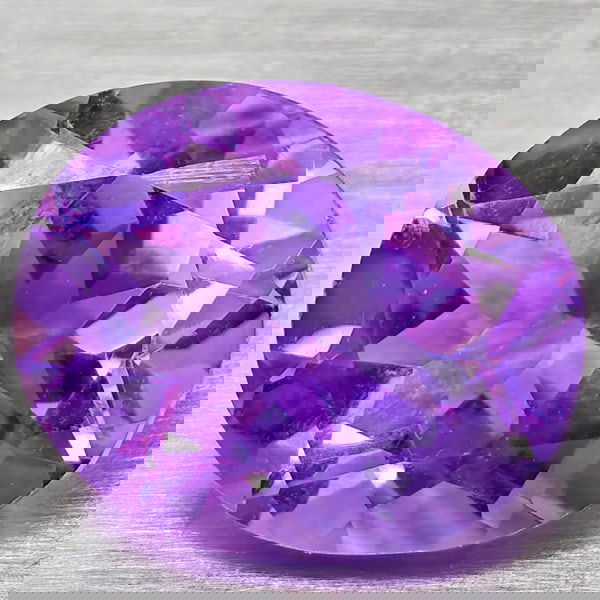 Natural Purple Amethyst 3.12 Ct. Oval Shape 11 x 9 Mm Gemstone from Brazil: Product ID: 800325520 Product Name: Natural Amethyst Weight: 3.12 CT. Size: 11 x 9 x 5.8 MM. Shape: Oval Color: Purple Clarity:VSI Luster: Good Gems Origin: Brazil Treatment: Unheated Crystal Structur