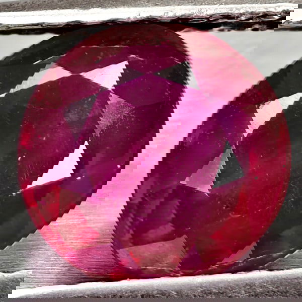 Natural Red Ruby 1.58 Ct. Round Shape 6.8 Mm Gemstone From Madagascar (1 of 3)