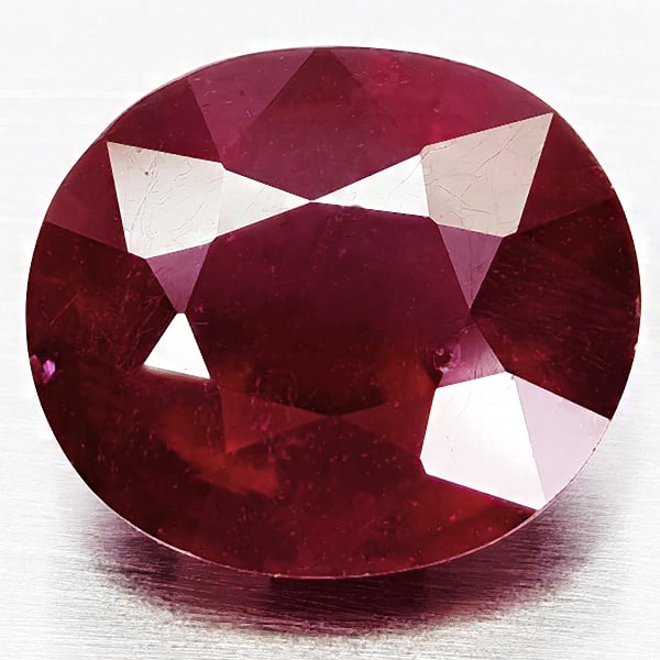 Natural Red Ruby 10.20 Ct. Oval Shape 13.3 x 10.5 Mm Gemstone From Madagascar (1 of 3)