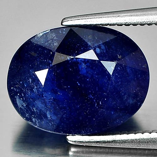 Natural Blue Sapphire 5.84 Ct. Oval Shape 11.4 x 8.8 Mm Gemstone from Madagascar: Product ID: 806010364 Product Name: Natural Blue Sapphire Weight: 5.84 CT. Size: 11.4 x 8.8 x 6.6 MM. Shape: Oval Color: Blue Clarity:Opaque Luster: Good Gems Origin: Madagascar Treatment: Heated (Lea