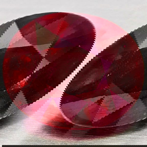 Natural Red Ruby 11.40 Ct. Oval Shape 13.9 x 10.5 Mm Gemstone From Madagascar (1 of 3)