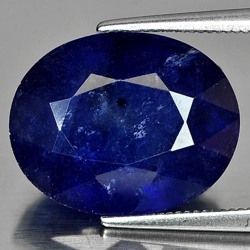 Natural Blue Sapphire 11.95 Ct. Oval Shape 15.6 x 12.4 Mm Gemstone from Madagascar: Product ID: 806010395 Product Name: Natural Blue Sapphire Weight: 11.95 CT. Size: 15.6 x 12.4 x 7 MM. Shape: Oval Color: Blue Clarity:Semi - Transparent Luster: Good Gems Origin: Madagascar Treatment: