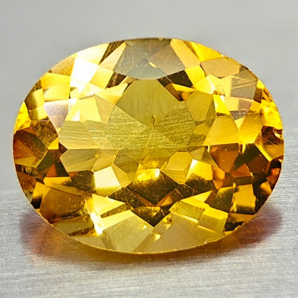 Natural Yellow Citrine 2.03 Ct. VVS Oval Shape 10 x 8.1 Mm Gemstone From Brazil: Product ID: 801815015 Product Name: Natural Citrine Weight: 2.03 CT. Size: 10 x 8.1 x 4.6 MM. Shape: Oval Color: Yellow Clarity:VVS Luster: Good Gems Origin: Brazil Treatment: Unheated Crystal Structu