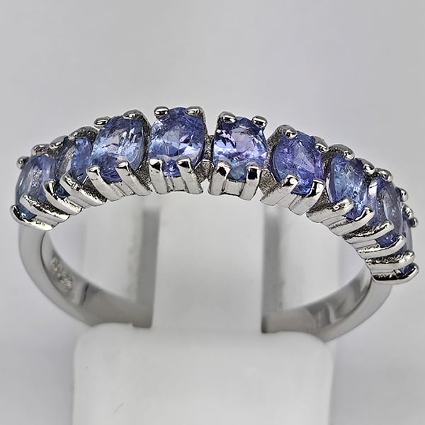 Natural Violetish Blue Tanzanite 925 Sterling Silver Ring Jewelry 2.36 Grams Size 8: Product ID: 808500457 Product Type: 925 Sterling Silver Fine Jewelry Jewelry Weight: 2.36 Grams. Gemstones Color: Violetish Blue Metal: Solid Silver 92.5%. Gemstone Detail: Tanzanite At Your Service: 