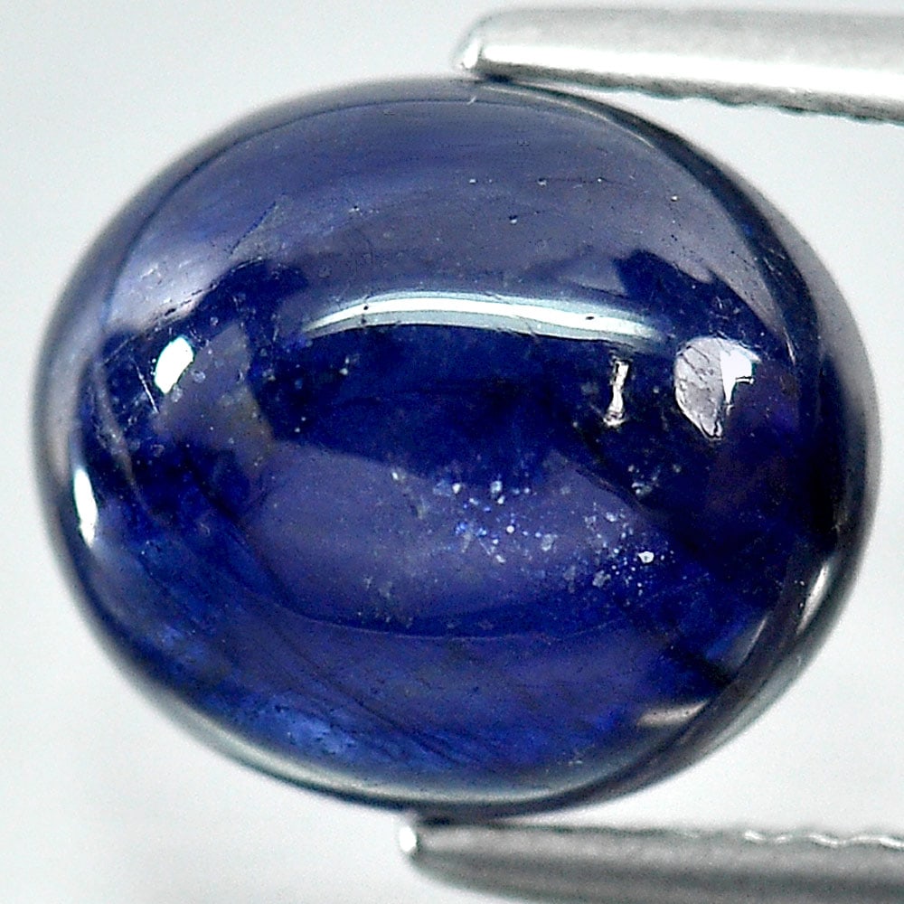 Natural Blue Sapphire 5.71 Ct. Oval Cabochon Shape 10.8 x 9.3 Mm. Gemstone From Madagascar: Product ID: 806011910 Product Name: Natural Blue Sapphire Weight: 5.71 CT. Size: 10.8 x 9.3 x 5.5 MM. Shape: Oval Cabochon Color: Blue Clarity:Opaque Luster: Good Gems Origin: Madagascar Treatment: He