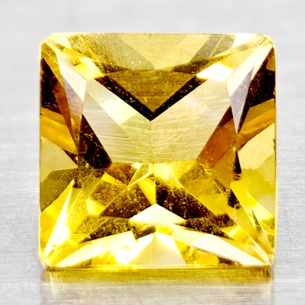 Natural Yellow Citrine 1.48 Ct. Clean Square Princess Cut 6.8 Mm. Gemstone From Brazil: Product ID: 801815039 Product Name: Natural Citrine Weight: 1.48 CT. Size: 6.8 x 6.8 x 4.9 MM. Shape: Square Princess Cut Color: Yellow Clarity:IF Luster: Good Gems Origin: Brazil Treatment: Unheated
