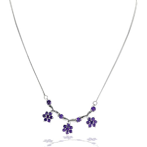 Natural Purple Amethyst 925 Sterling Silver Necklace Jewelry. Length 19 Inch 10.22 G: Product ID: 203400057 Product Name: Sterling Silver Necklace Product Type: 925 Sterling Silver Fine Jewelry Jewelry Weight: 10.22 Grams. Gemstones Color: Purple Metal: Solid Silver 92.5%. Gemstone Det