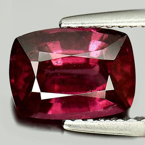 Natural Purplish Pink Rhodolite Garnet 2.73 Ct Cushion Shape 9.2 x 6.7 Mm. Unheated Gemstone: Product ID: 802933646 Product Name: Natural Rhodolite Weight: 2.73 CT. Size: 9.2 x 6.7 x 4.7 MM. Shape: Cushion Color: Pink Clarity:VSI Luster: Good Gems Origin: Madagascar Treatment: Unheated Crystal