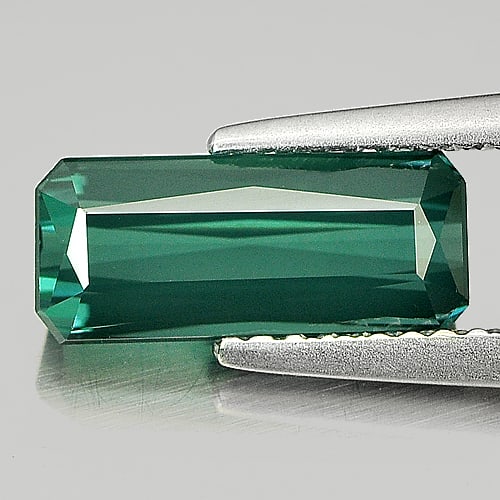 Natural Bluish Green Tourmaline 2.29 Ct. Clean Octagon Shape 11 x 4.7 Mm. Gemstone From Nigeria: Product ID: 807233309 Product Name: Natural Tourmaline Weight: 2.29 CT. Size: 11 x 4.7 x 4.3 MM. Shape: Octagon Color: Bluish Green Clarity:IF Luster: Very Good Gems Origin: Nigeria Treatment: Unheate
