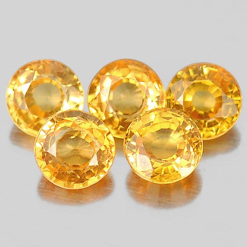Natural Spessartine Garnet Orange 1.45 Ct. 5 Pcs. Round Shape 3.7 Mm. Gemstone From Namibia: Product ID: 802936012 Product Name: Natural Spessartine Weight: 1.45 CT. Size: 3.7 x 3.7 x 2.2 MM. Shape: Round Color: Orange Clarity:VS Luster: Very Good Gems Origin: Namibia Treatment: Unheated Crys