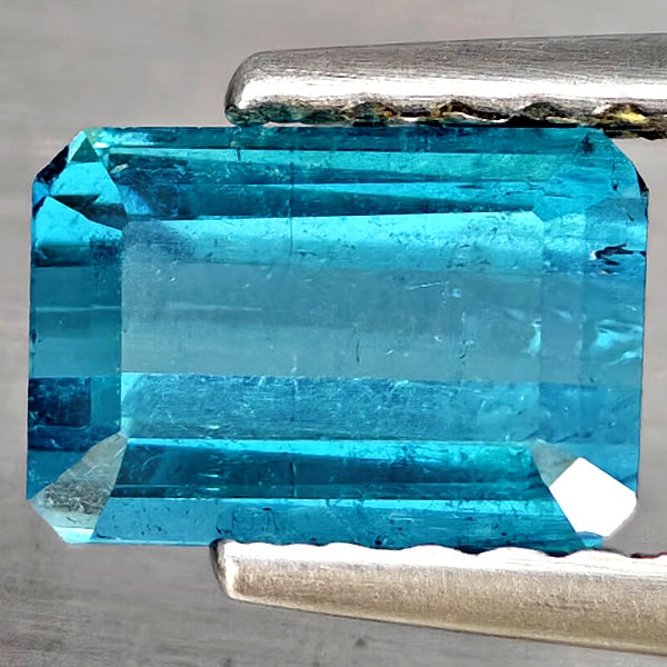 Natural Bluish Green Tourmaline 1.09 Ct. Octagon Shape 6.4 x 4.4 Mm Gemstone from Nigeria: Product ID: 807251185 Product Name: Natural Tourmaline Weight: 1.09 CT. Size: 6.4 x 4.4 x 3.5 MM. Shape: Octagon Shape Color: Bluish Green Clarity:SI1 Luster: Good Gems Origin: Nigeria Treatment: Unhe