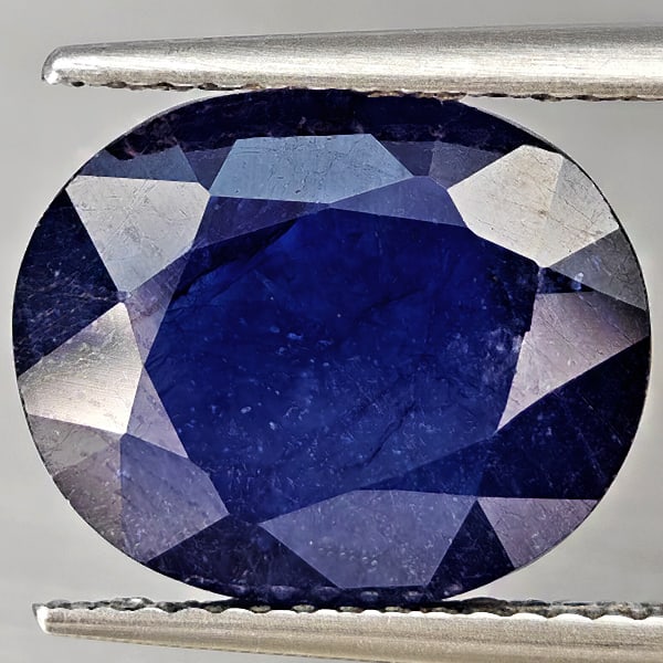 Natural Blue Sapphire 6.81 Ct. Oval Shape 12.3 x 10.1 Mm Gemstone from Madagascar: Product ID: 806012258 Product Name: Natural Blue Sapphire Weight: 6.81 CT. Size: 12.3 x 10.1 x 5.4 MM. Shape: Oval Color: Blue Clarity:SI1 Luster: Good Gems Origin: Madagascar Treatment: Heated (Lead-