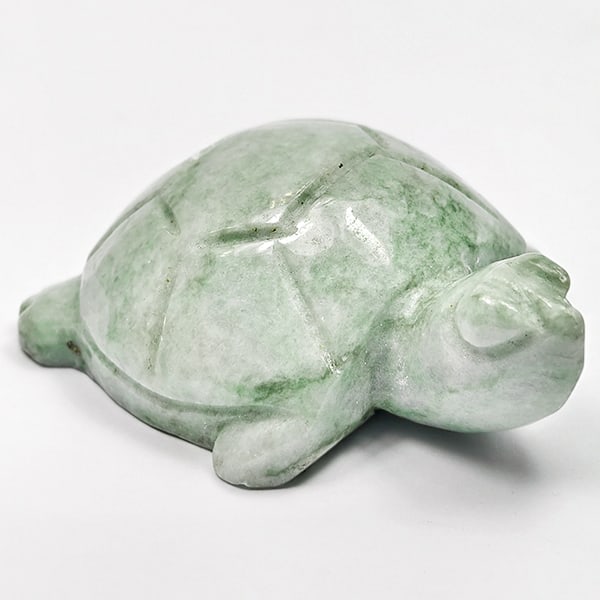 Natural Green Jade 252.87 Ct. Turtle Carving Size 38 x 55 x 17 Mm Gemstone: Product ID: 819816005 Product Name: Natural Jade Weight: 252.87 CT. Size: 38 x 55 x 17 MM. Shape: Turtle Carving Shape Color: Multi-Color Clarity:Opaque Luster: Good Gems Origin: Thailand Treatment: U