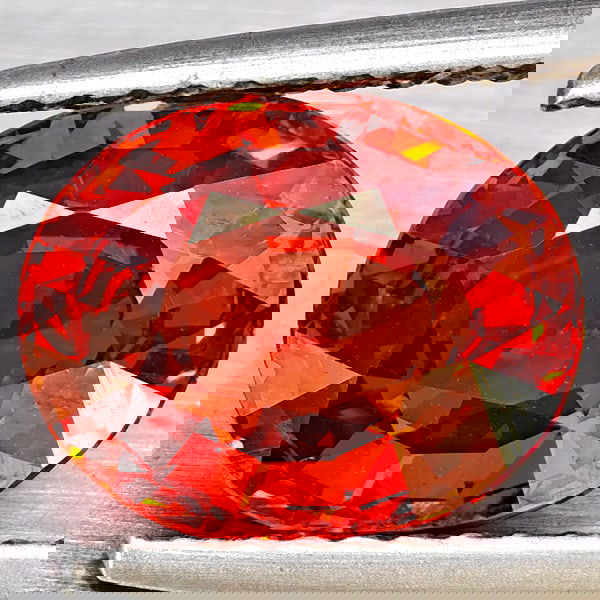 Natural Orangish Red Spessartine Garnet 3.38 Ct. Oval Shape 9.5 x 7.7 Mm Gemstone From Namibia (1 of 3)