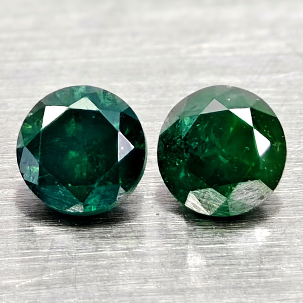 Natural Blue Loose Diamond 0.22 Ct. 2 Pcs Round Diamond Cut 2.7 Mm From Belgium: Product ID: 502100375 Product Name: Natural Natural Diamond Weight: 0.22 CT. Size: 2.7 x 2.7 x 2.2 MM. Shape: Round Diamond Cut Color: Blue Clarity:SI1 Luster: Good Gems Origin: Belgium Treatment: Tre