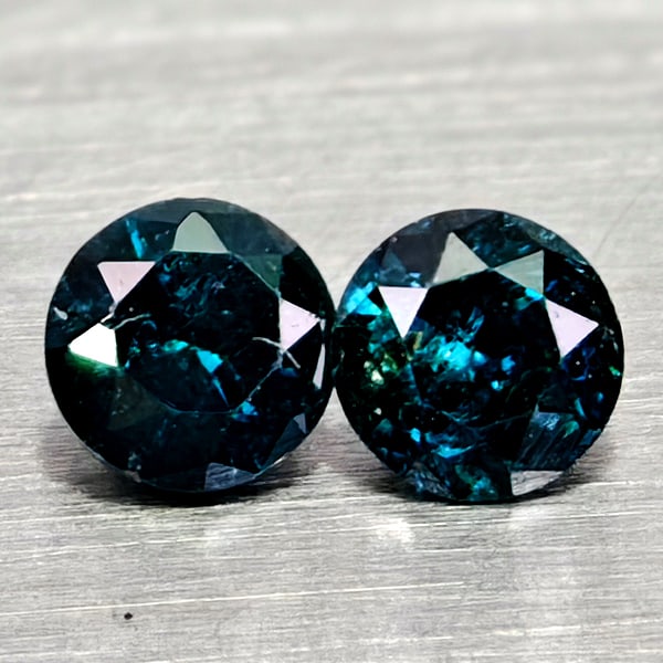 Natural Blue Loose Diamond 0.18 Ct. 2 Pcs Round Diamond Cut 2.8 Mm From Belgium: Product ID: 502100348 Product Name: Natural Natural Diamond Weight: 0.18 CT. Size: 2.8 x 2.8 x 1.8 MM. Shape: Round Diamond Cut Color: Blue Clarity:SI1 Luster: Good Gems Origin: Belgium Treatment: Tre