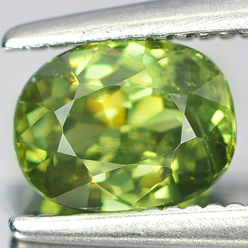 Natural Green Demantoid Garnet 1.06 Ct. Oval Shape 6.4 x 5 Mm. Unheated Gemstone From Madagascar: Product ID: 802922265 Product Name: Natural Demantoid Weight: 1.06 CT. Size: 6.4 x 5 x 3.6 MM. Shape: Oval Color: Green Clarity:VSI Luster: Very Good Gems Origin: Mardagascar Treatment: Unheated Cryst