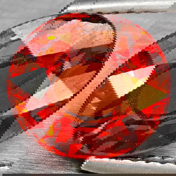 Natural Orangish Red Spessartine Garnet 3.14 Ct. Oval Shape 9.1 x 8.2 Mm Gemstone From Namibia (1 of 3)