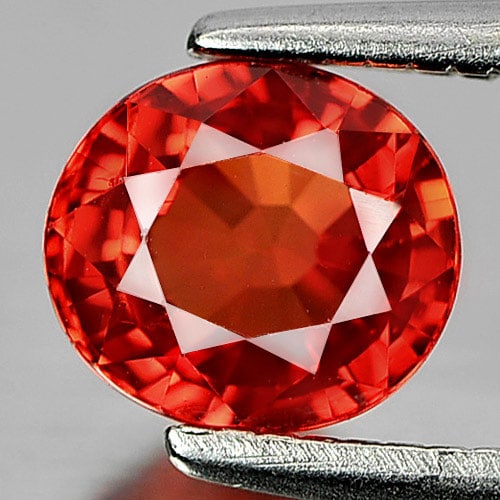 Certified Natural Orange Songea Sapphire 1.08 Ct. VVS Oval Shape 5.28 x 5.90 Mm. Gemstone From (1 of 4)
