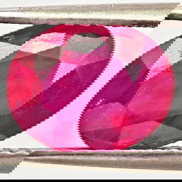 Natural Purplish Red Ruby 2.28 Ct. Oval Shape 9 x 7.2 Mm Gemstone From Madagascar: Product ID: 805935600 Product Name: Natural Ruby Weight: 2.28 CT. Size: 9 x 7.2 x 4 MM. Shape: Oval Color: Purplish Red Clarity:VSI Luster: Good Gems Origin: Madagascar Treatment: Heated (Lead-glass f