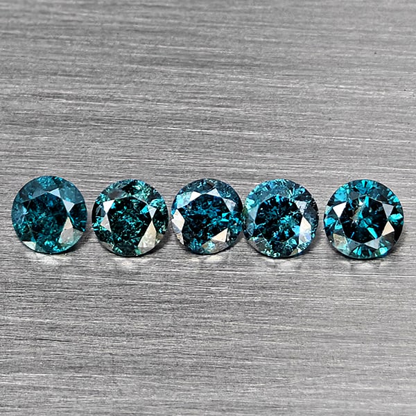 Natural Blue Loose Diamond 0.45 Ct. 5 Pcs Round Diamond Cut 2.8 Mm: Product ID: 502100555 Product Name: Natural Natural Diamond Weight: 0.45 CT. Size: 2.8 x 2.8 x 2 MM. Shape: Round Diamond Cut Color: Blue Clarity:SI1 Luster: Good Gems Origin: Belgium Treatment: Treat