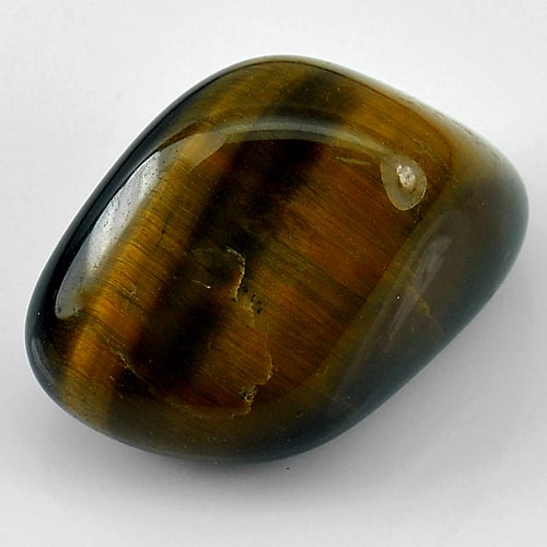 Natural Yellow Brown Tiger Eye Agate 47.80 Ct. Fancy Cabochon Shape 24 x 17 Mm Gemstone from (1 of 3)