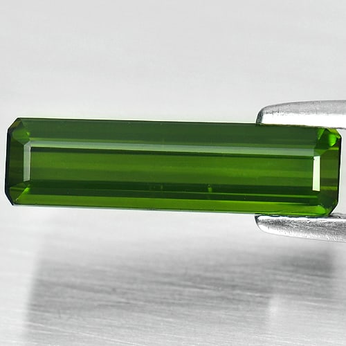 Natural Green Tourmaline 2.01 Ct. Octagon Shape 15 x 4 Mm. Gemstone From Nigeria (1 of 3)