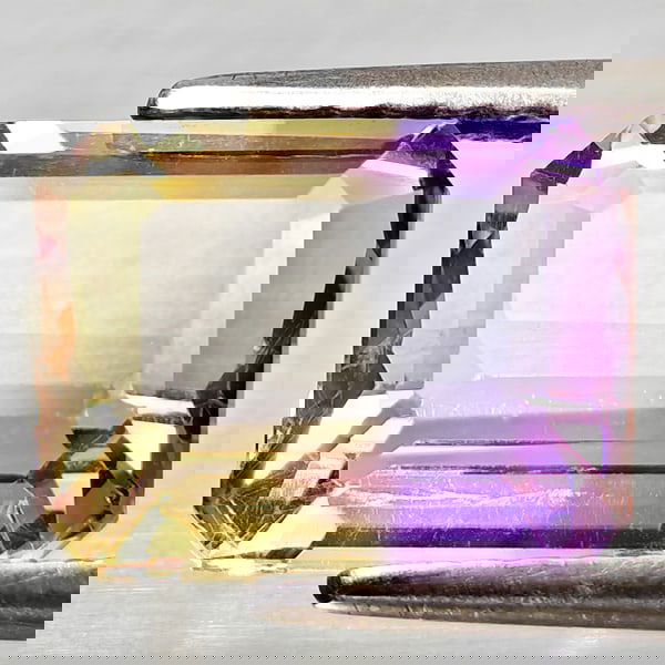 Natural Bi Color Ametrine 3.28 Ct. Octagon Shape 10.1 x 8 Mm Gemstone From Bolivia (1 of 3)