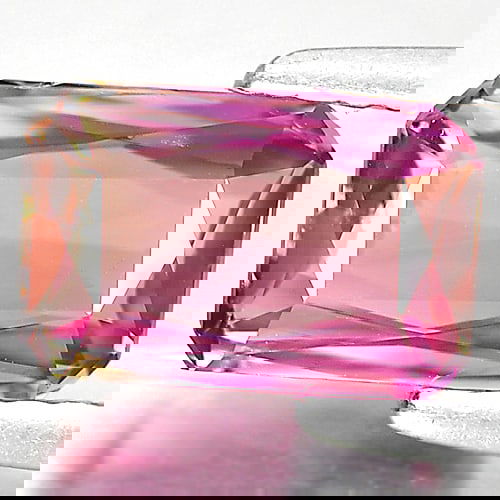 Natural Party Color Pink Tourmaline 1.72 Ct. Octagon Shape 8.7 x 5.6 Mm. Gemstone From Nigeria (1 of 3)