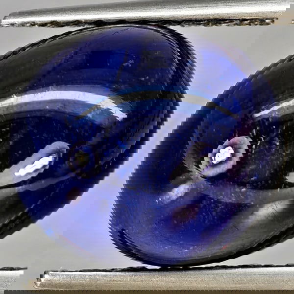 Natural Blue Sapphire 6.50 Ct. Oval Cabochon Shape 10.7 x 9.7 Mm Gemstone From Madagascar: Product ID: 806012335 Product Name: Natural Blue Sapphire Weight: 6.50 CT. Size: 10.7 x 9.7 x 6.1 MM. Shape: Oval Cabochon Color: Blue Clarity:Semi - Transparent Luster: Good Gems Origin: Madagascar T