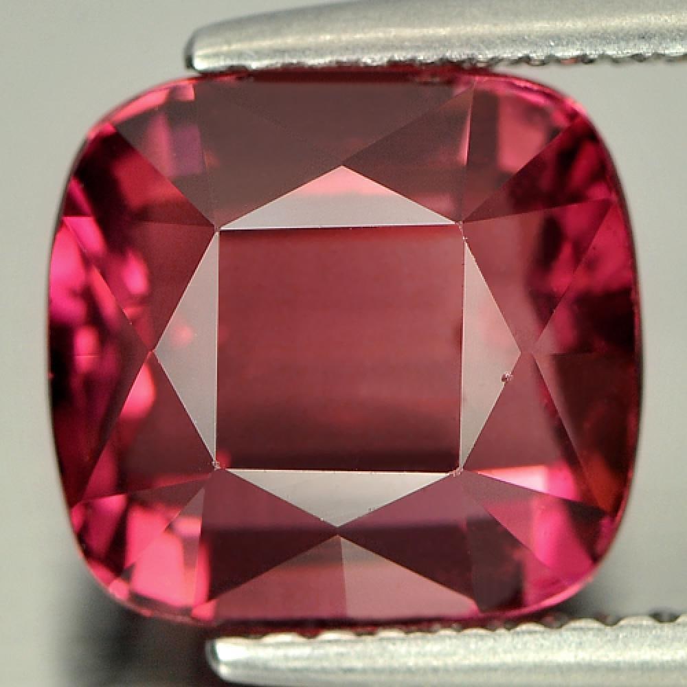 Natural Pink Tourmaline 4.62 Ct. VVS Cushion Shape 9.2 x 8.7 Mm. Unheated Gemstone From Nigeria (1 of 3)