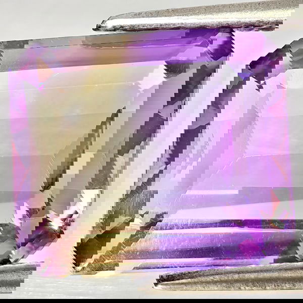 Natural Bi Color Ametrine 4.52 Ct. Octagon Shape 10.6 x 9.3 Mm Gemstone From Bolivia (1 of 3)