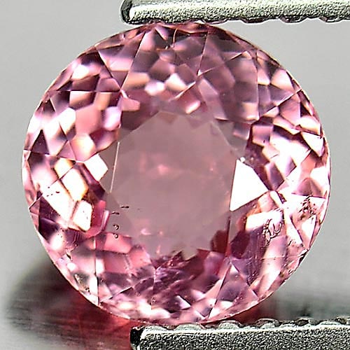 Natural Pink Tourmaline 1.34 Ct. Round Shape 6.7 Mm. Unheated Gemstone From Nigeria (1 of 3)