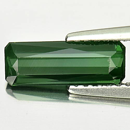 Natural Green Tourmaline 1.38 Ct. Octagon Shape 10.9 x 4.1 Mm Gemstone From Nigeria: Product ID: 807245602 Product Name: Natural Tourmaline Weight: 1.38 CT. Size: 10.9 x 4.1 x 3.3 MM. Shape: Octagon Color: Green Clarity:VSI Luster: Good Gems Origin: Nigeria Treatment: Unheated Crystal