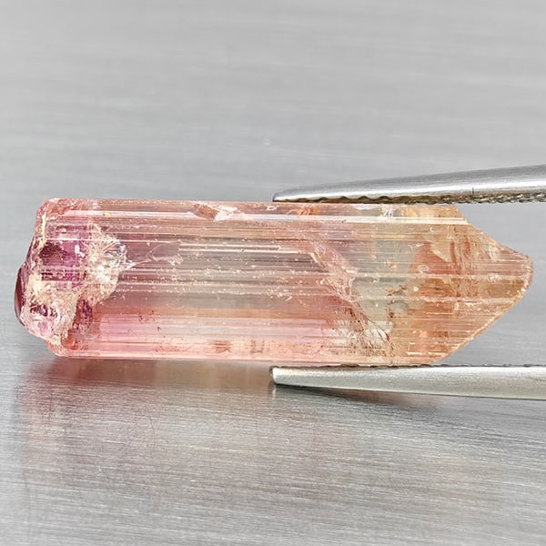 Natural Pink Tourmaline 8.73 Ct. Rough Shape 20 x 7 Mm Gemstone From Nigeria (1 of 3)