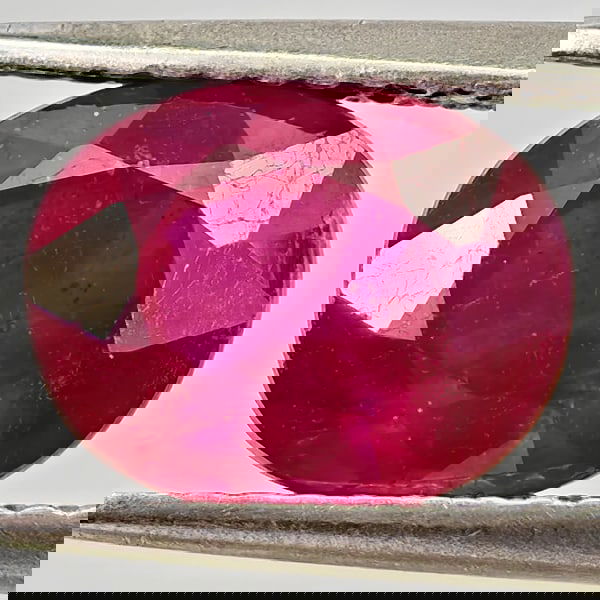 Natural Purplish Red Ruby 2.75 Ct. Oval Shape 8.9 x 7.1 Mm Gemstone From Madagascar (1 of 3)