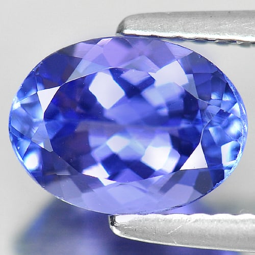 Natural Violetish Blue Tanzanite 1.83 Ct. VVS Oval Shape 8.8 x 6.6 Mm. Gemstone From Tanzania: Product ID: 807009082 Product Name: Natural Tanzanite Weight: 1.83 CT. Size: 8.8 x 6.6 x 4.4 MM. Shape: Oval Color: Violetish Blue Clarity:VVS Luster: Good Gems Origin: Tanzania Treatment: Heated Crys