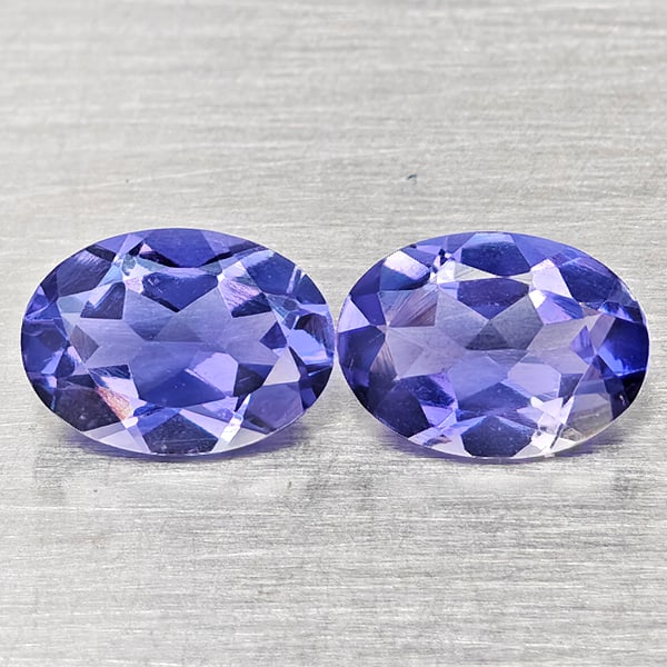 Natural Violetish Blue Iolite 1.28 Ct. 2 Pcs Oval Shape 7.2 x 5.1 Mm Gemstones From Madagascar: Product ID: 803804873 Product Name: Natural Iolite Weight: 1.28 CT. Size: 7.2 x 5.1 x 3.2 MM. Shape: Oval Shape Color: Violetish Blue Clarity:VSI Luster: Good Gems Origin: Madagascar Treatment: Unheat