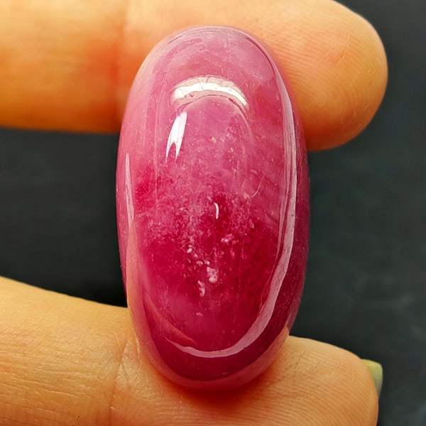 Natural Pink Red Ruby 69.96 Ct. Oval Cabochon Shape 29.6 x 15.6 Mm Gemstone From Madagascar (1 of 3)