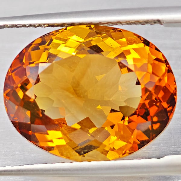 Natural Imperial Topaz 15.14 Ct. Oval Shape 16.5 x 13 Mm Gemstone From Brazil: Product ID: 807168570 Product Name: Natural Topaz Weight: 15.14 CT. Size: 16.5 x 13 x 9 MM. Shape: Oval Shape Color: Imperial Clarity:VSI Luster: Good Gems Origin: Brazil Treatment: Treated Crystal St