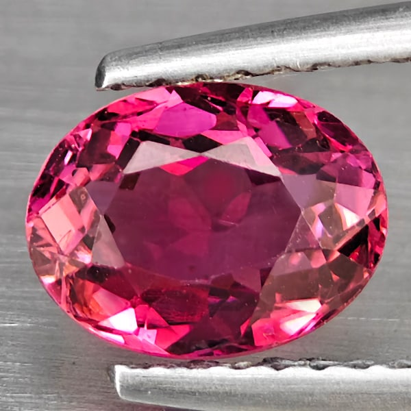 Natural Pink Tourmaline 1.32 Ct. Oval Shape 7.8 x 6 Mm Gemstone from Nigeria (1 of 3)