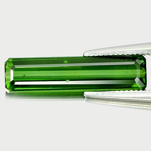 Natural Green Tourmaline 2.42 Ct. Octagon Shape 17.5 x 4.4 Mm. Gemstone From Nigeria (1 of 3)
