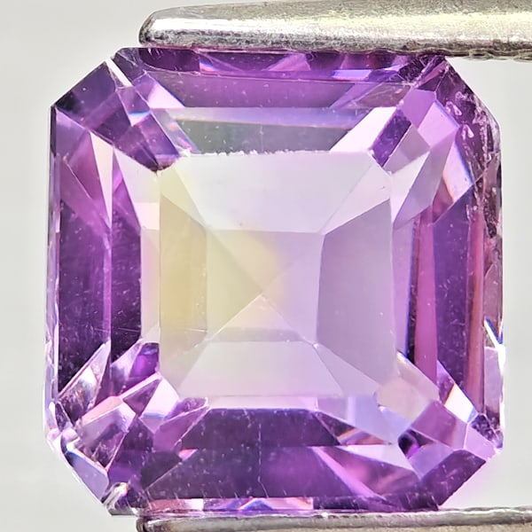 Natural Bi Color Ametrine 2.43 Ct. Octagon Shape 8 x 7.8 Mm Gemstone From Bolivia (1 of 3)